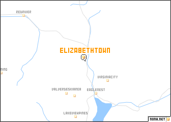 map of Elizabethtown