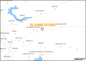 map of Elizabethtown