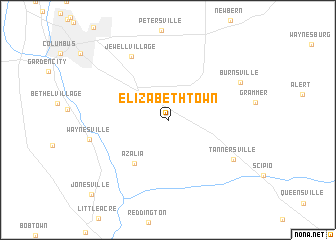 map of Elizabethtown