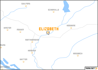 map of Elizabeth