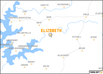 map of Elizabeth