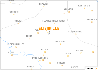 map of Elizaville