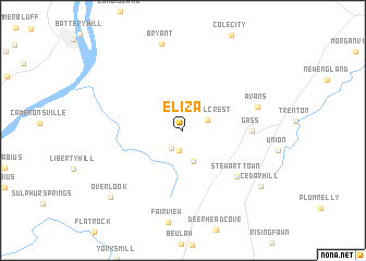 map of Eliza