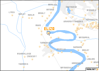 map of Eliza