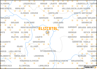 map of El Izcatal