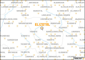 map of El Izotal