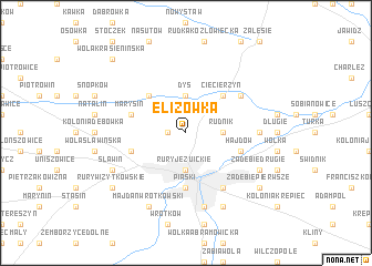 map of Elizówka