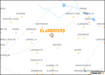 map of El Jabonero