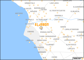 map of El Jabón