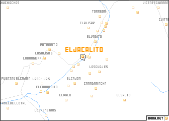 map of El Jacalito