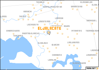 map of El Jalacate