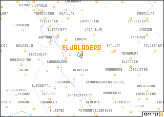 map of El Jaladero