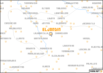 map of El Jardín