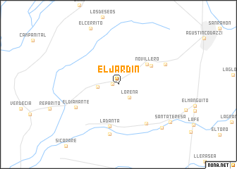 map of El Jardín