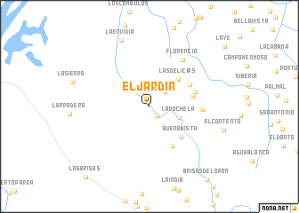 map of El Jardín