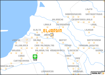 map of El Jardín