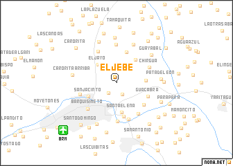 map of El Jebe