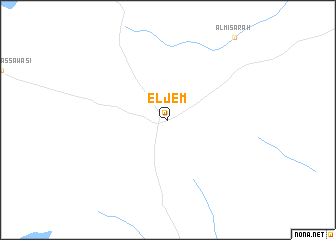 map of El Jem
