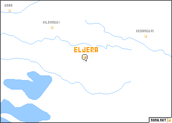 map of El Jera