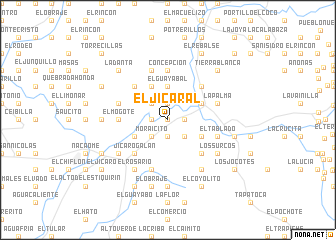 map of El Jicaral