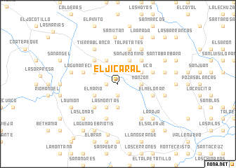 map of El Jicaral