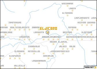 map of El Jícaro