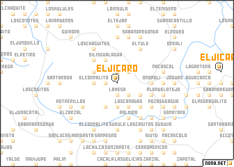 map of El Jícaro