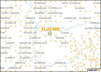 map of El Jícaro