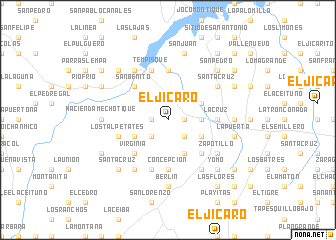 map of El Jícaro