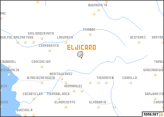 map of El Jícaro