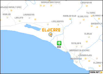 map of El Jícaro