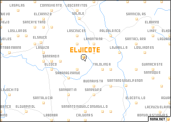 map of El Jicote