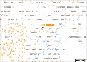 map of El Jiñocuago