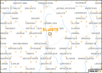 map of El Jiote