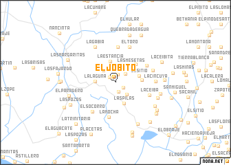 map of El Jobito