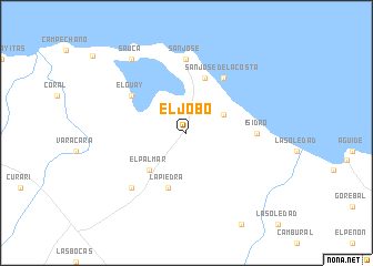 map of El Jobo