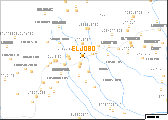 map of El Jobo