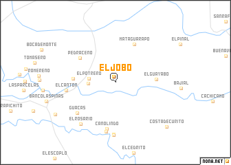 map of El Jobo