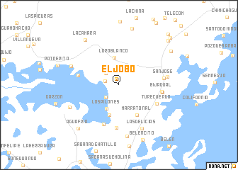 map of El Jobo