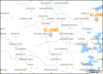 map of El Jobo