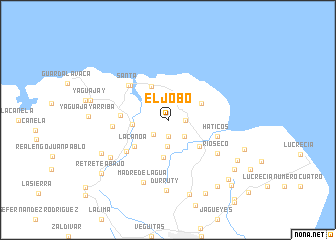 map of El Jobo