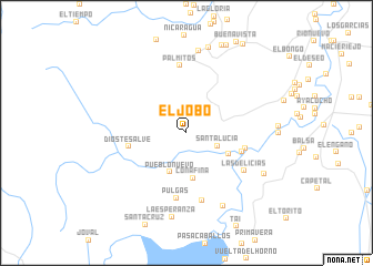 map of El Jobo