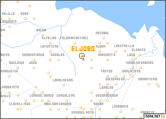 map of El Jobo