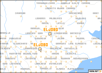 map of El Jobo