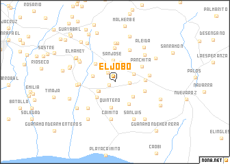 map of El Jobo