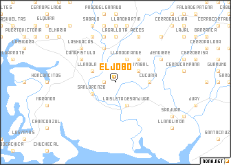 map of El Jobo