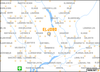 map of El Jobo
