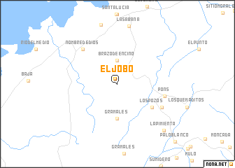 map of El Jobo