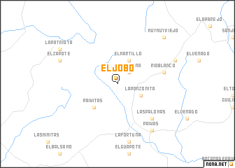 map of El Jobo