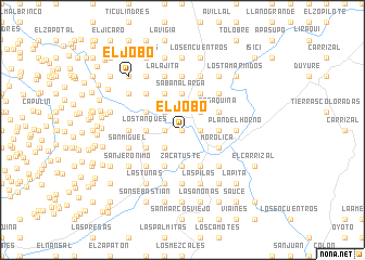 map of El Jobo